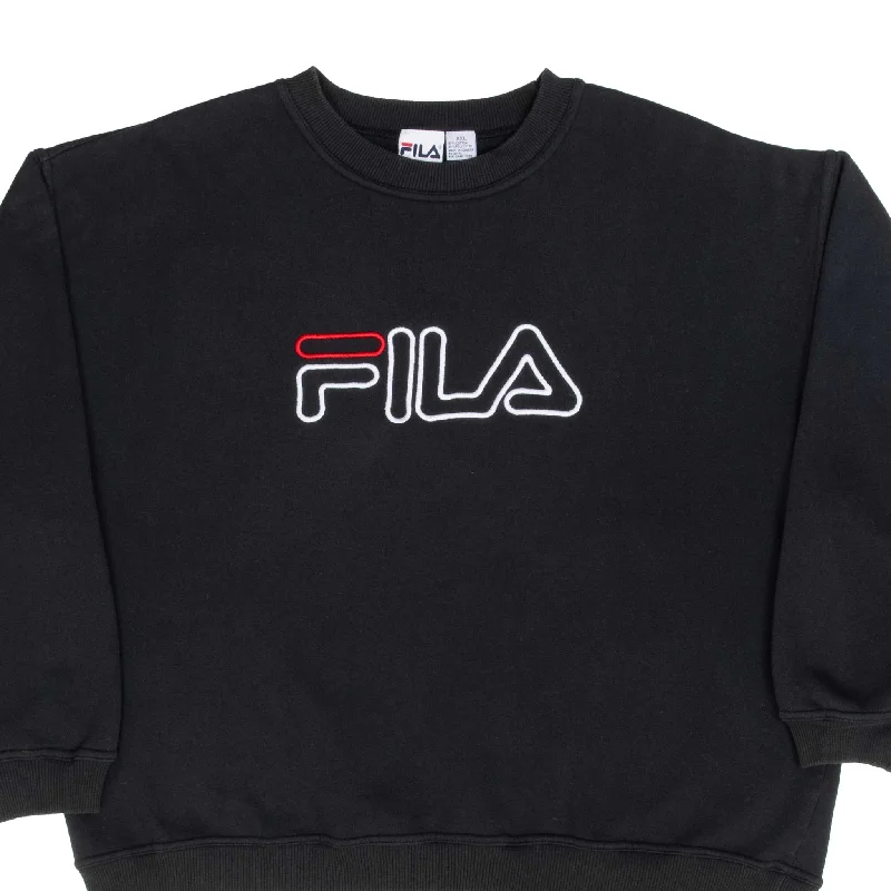 Shop online now for exclusive savings on men’s  clothing.  VINTAGE FILA EMBROIDERED BLACK SWEATSHIRT 1990S SIZE 2XL