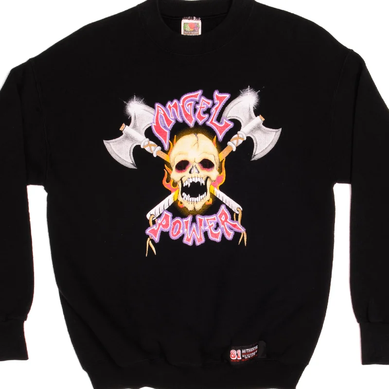Buy now, pay later – exclusive savings on men’s clothing. VINTAGE HELLS ANGELS SUPPORT CLUB ANGEL POWER BIKER SWEATSHIRT 1990s SIZE MEDIUM Buy now, pay later – exclusive savings on men’s clothing. VINTAGE HELLS ANGELS SUPPORT CLUB ANGEL POWER BIKER SWEATSHIRT 1990s SIZE MEDIUM