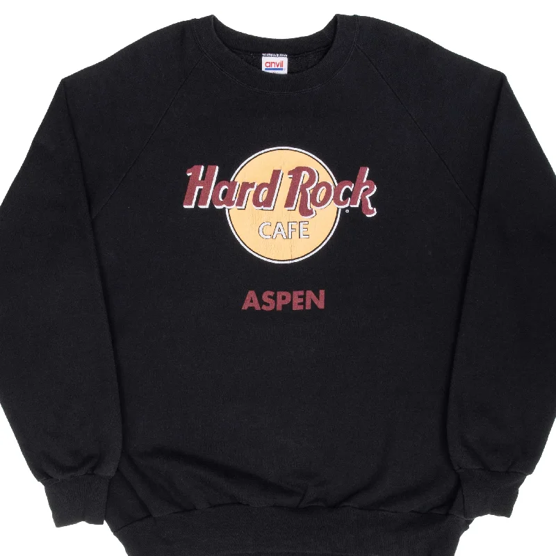 Shop stylish, comfortable men’s clothing at discounted prices.  VINTAGE HARD ROCK CAFE ASPEN BLACK SWEATSHIRT 1990S SIZE XL