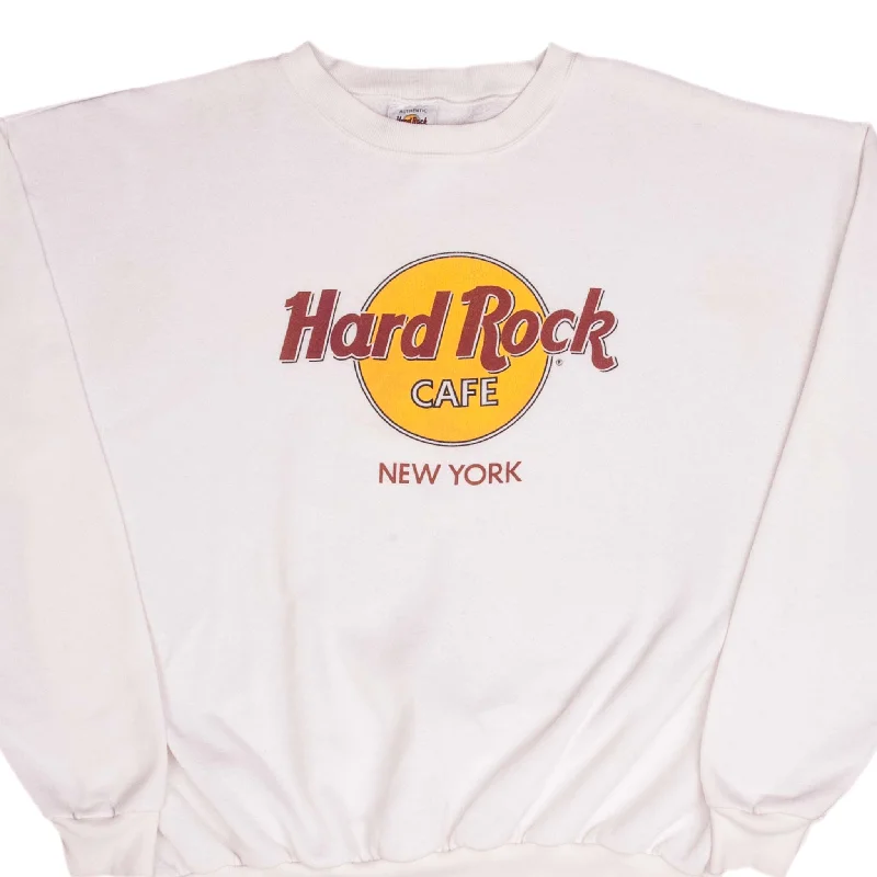 Men’s clothing at unbeatable prices – shop the sale today!  VINTAGE HARD ROCK CAFE NEW YORK WHITE SWEATSHIRT 1990S SIZE XL