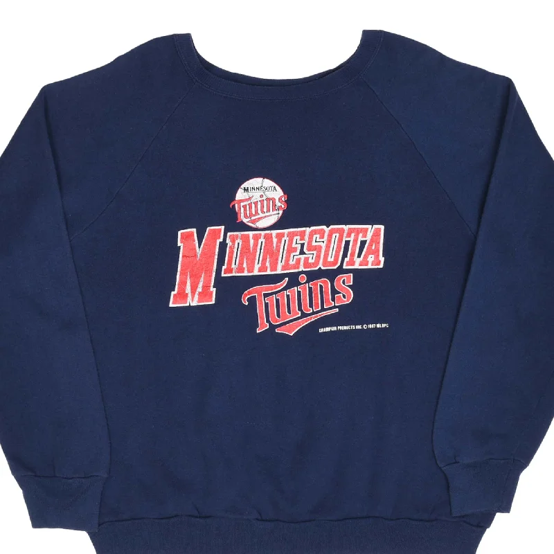 Exclusive clothing deals for  customers – Shop today!  VINTAGE CHAMPION SWEATSHIRT MLB MINNESOTA TWINS 1987 XL MADE IN USA