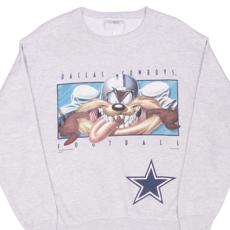 Get 20% off your first order of men’s fashion.  VINTAGE NFL DALLAS COWBOYS TAZ LOONEY TUNES 1997 SWEATSHIRT MEDIUM MADE IN USA