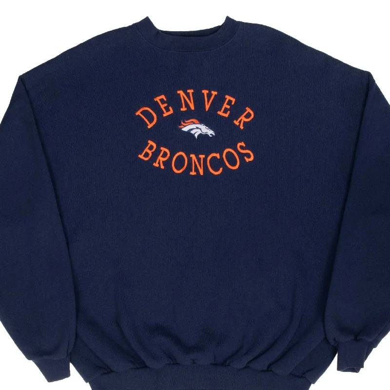 Shop now for the latest fashion trends and enjoy special promotions!  VINTAGE NFL DENVER BRONCOS EMBROIDERED SWEATSHIRT 1990S SIZE XL