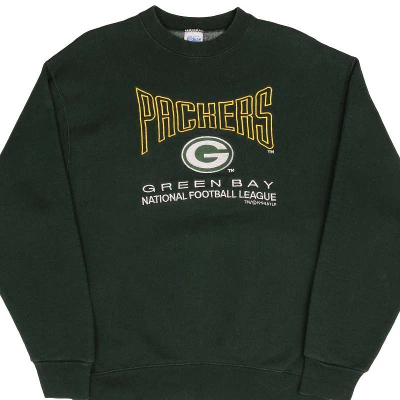 Don’t miss out – Limited-time   VINTAGE NFL GREEN BAY PACKERS 1994 GREEN SWEATSHIRT SIZE LARGE MADE IN USA