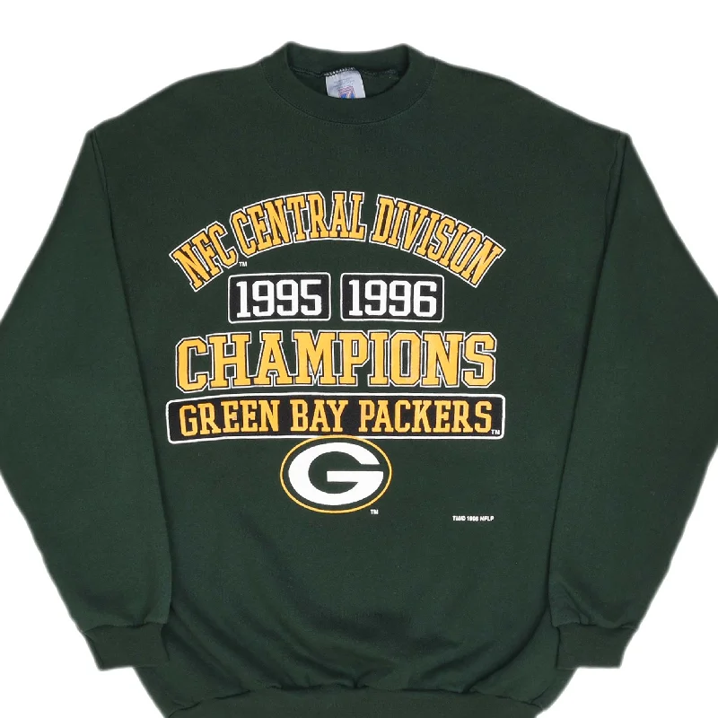 Flash sale: Men’s clothing essentials at irresistible prices!  VINTAGE NFL GREEN BAY PACKERS NFC CHAMPIONS 1995 1996 SWEATSHIRT LARGE