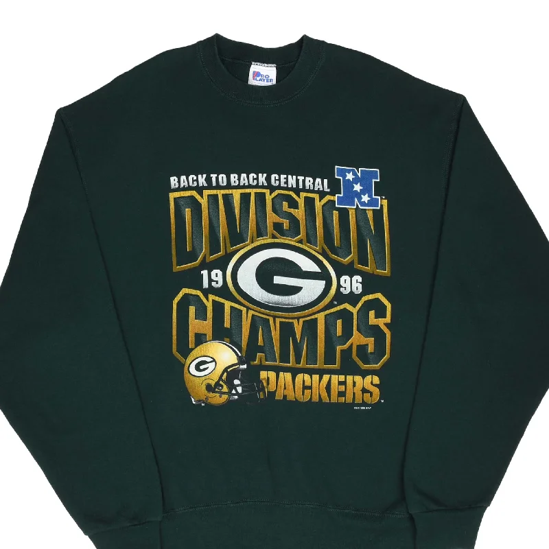 Save big on all types of clothing – Shop the sale now!  VINTAGE NFL GREEN BAY PACKERS NFC CHAMPIONS 1996 SWEATSHIRT SIZE XL MADE USA