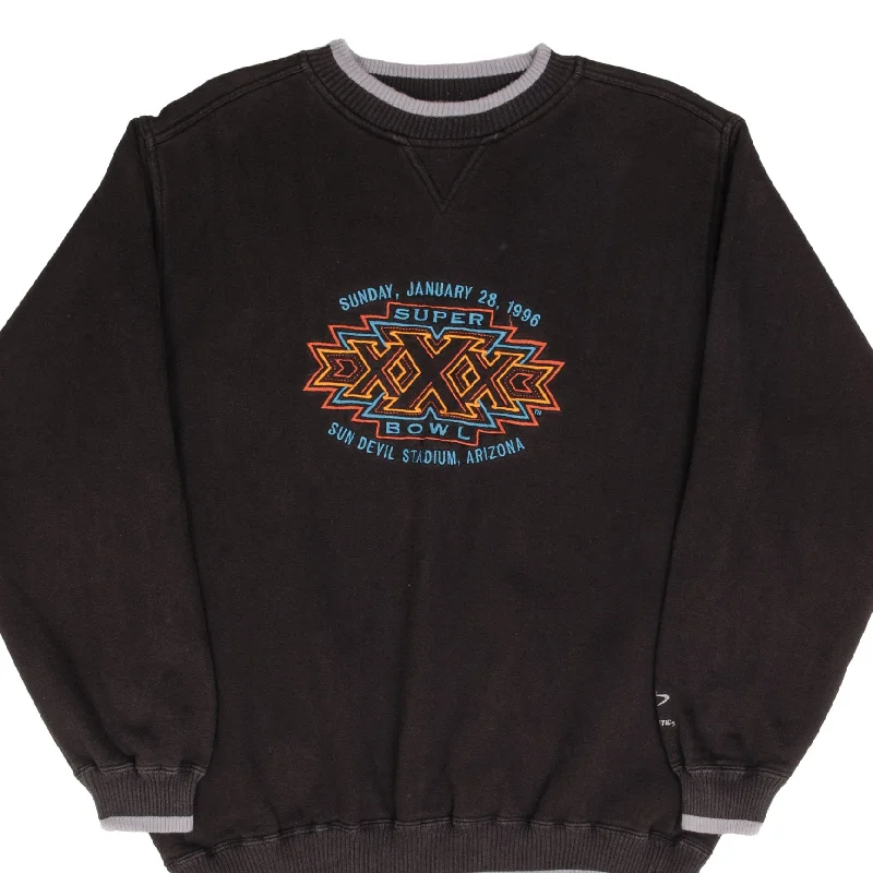 Upgrade your wardrobe with stylish clothing at discounted prices.  VINTAGE NFL SUPERBOWL XXX ARIZONA 1996 EMBROIDERED SWEATSHIRT SIZE XL