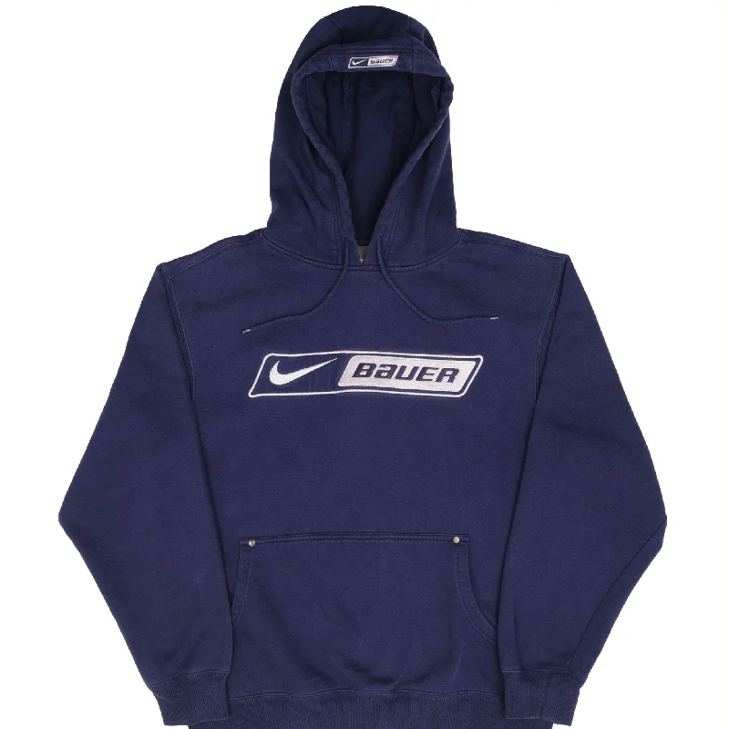 Shop the season’s best styles at discounted prices on men's clothing.  VINTAGE NIKE BAEUR HOCKEY NAVY BLUE HOODIE SWEATSHIRT 2000S SIZE MEDIUM