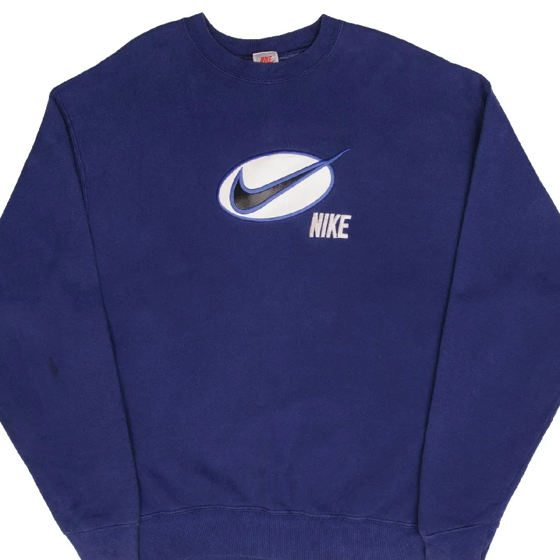 Hurry, the best deals on men’s fashion won’t last long!  VINTAGE NIKE BIG SWOOSH BLUE SWEATSHIRT EARLY 1990S SIZE XL MADE IN USA