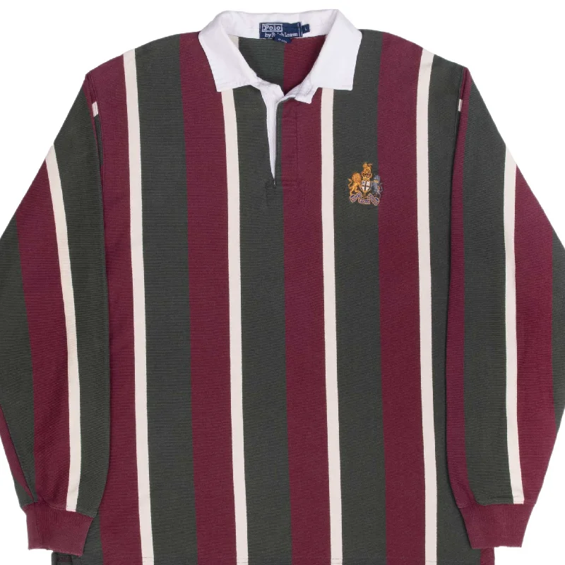 Shop men’s fashion at discount prices and save up to 70%!  VINTAGE POLO RALPH LAUREN MULTICOLOR LINE RUGBY POLO SHIRT 1990S LARGE