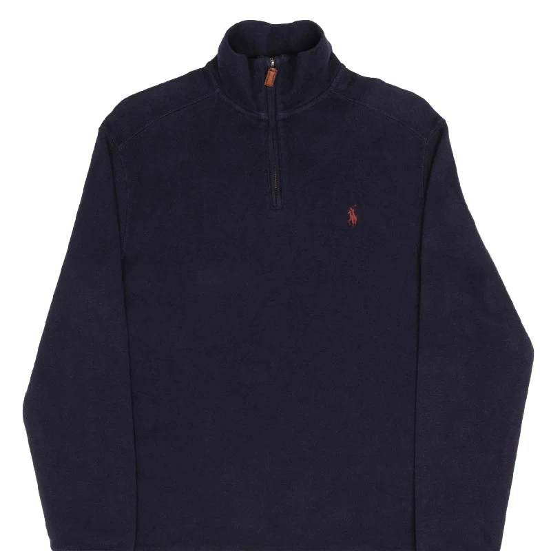 Shop trendy clothing at amazing prices – exclusive deals!  VINTAGE POLO RALPH LAUREN NAVY BLUE QUARTER 1/4 ZIP SWEATER 1990S SIZE SMALL