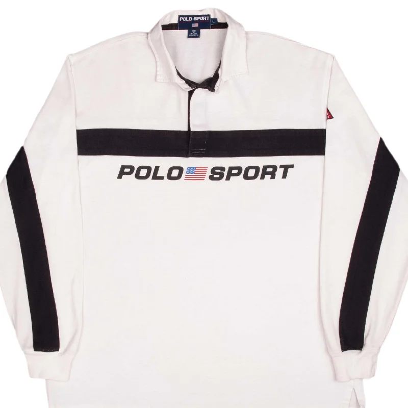 End-of-season sale – men’s clothing essentials up to 60% off!  VINTAGE RALPH LAUREN POLO SPORT RUGBY POLO SHIRT 1990S SIZE LARGE