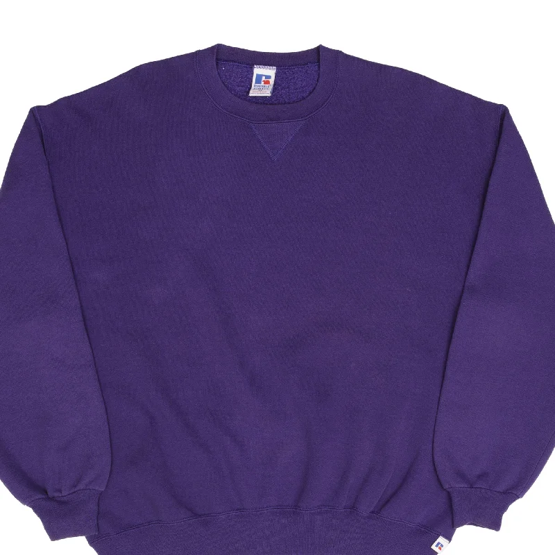 – Shop now and save big.  VINTAGE RUSSELL ATHLETIC BLANK PURPLE SWEATSHIRT 1990S XL MADE IN USA