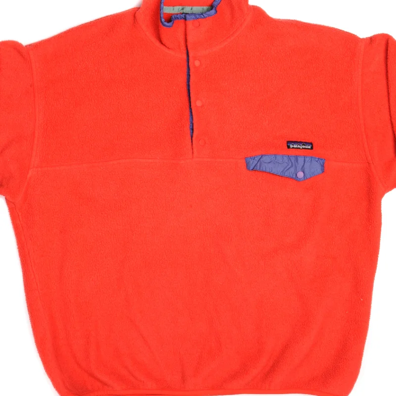 Refresh your wardrobe with the best deals on men's fashion.  VINTAGE PATAGONIA SYNCHILLA SNAP-T FLEECE PULLOVER JACKET 1990S XL MADE IN USA