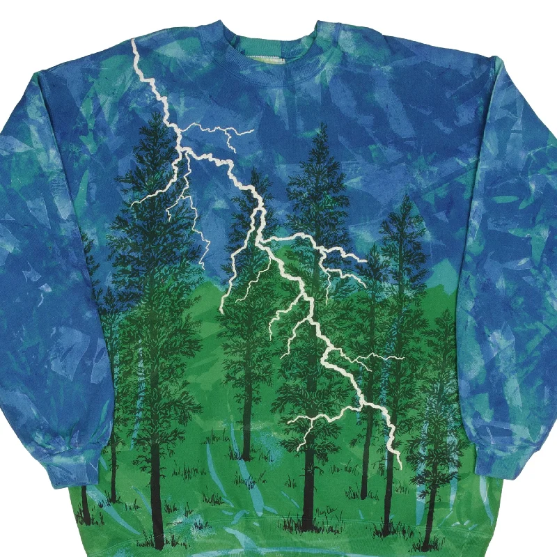 Don’t miss out – huge discounts on men’s trendy styles.  VINTAGE TIE DYE FOREST GRAPHIC LOCAL COLOR ART SWEATSHIRT 1990S SIZE XL