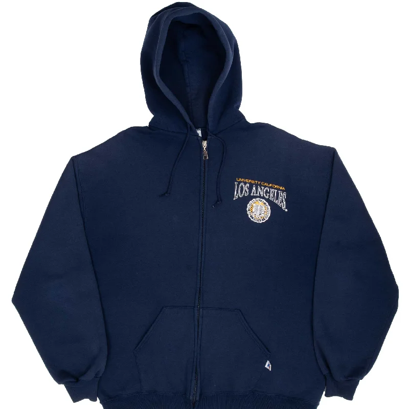 Special offers on the latest clothing collections – Don’t miss out!  VINTAGE UCLA BLUE FULL ZIP RUSSELL HOODIE SWEATSHIRT 1990S SIZE XL MADE IN USA