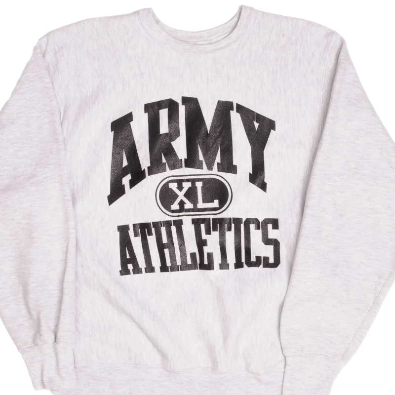 Flash sale: Men’s clothing essentials at irresistible prices!  VINTAGE US ARMY ATHLETICS REVERSE WEAVE 1990S SWEATSHIRT SIZE XL MADE IN USA