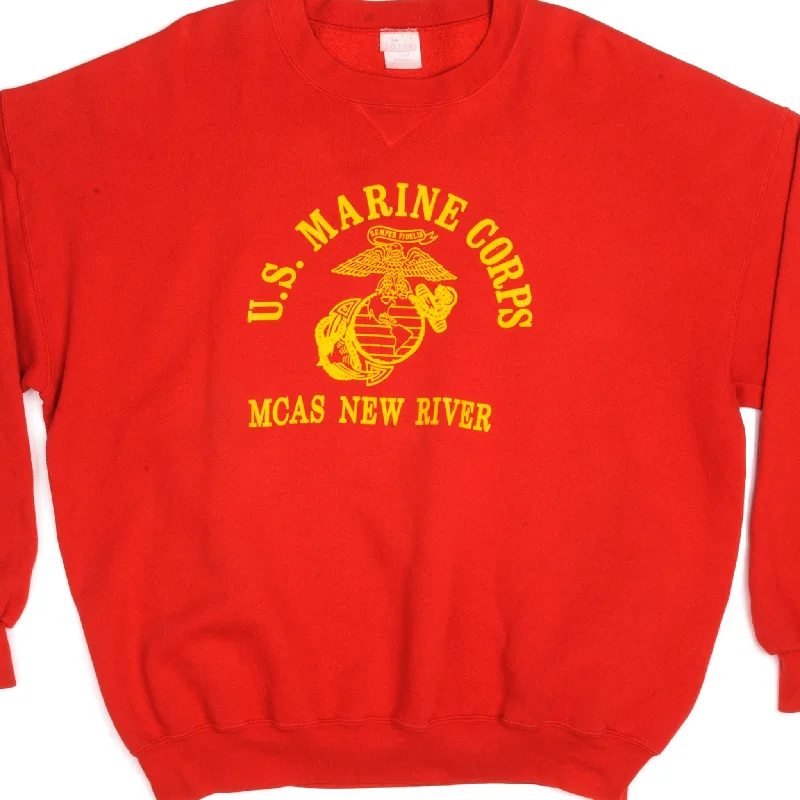 Big discounts on men’s wear – Shop now and save!  VINTAGE US MARINE CORPS MCAS NEW RIVER SWEATSHIRT SIZE 2XL 1980s