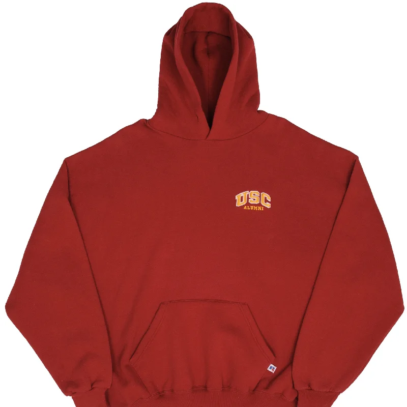 Get 20% off your first order of men’s fashion.  VINTAGE USC ALUMNI RUSSELL ATHLETIC RED HOODIE SWEATSHIRT 1990S SIZE 2XL