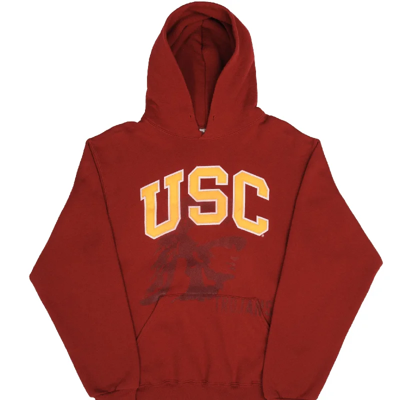 Shop stylish, comfortable men’s clothing at discounted prices.  VINTAGE USC RUSSELL RED HOODIE SWEATSHIRT 2000S SIZE MEDIUM