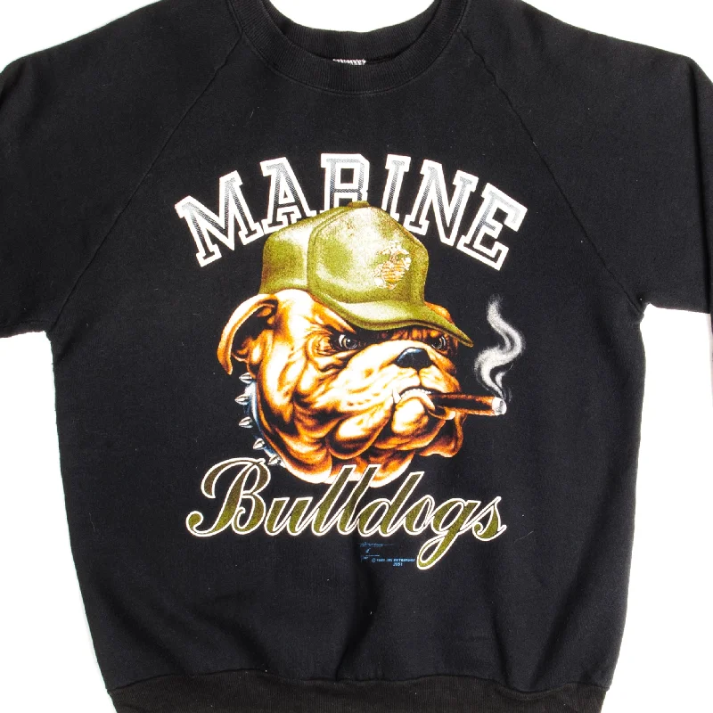 Flash sale on trendy clothing – Limited time offers available online.  VINTAGE USMC BULLDOGS SWEATSHIRT 1988 SIZE LARGE MADE IN USA