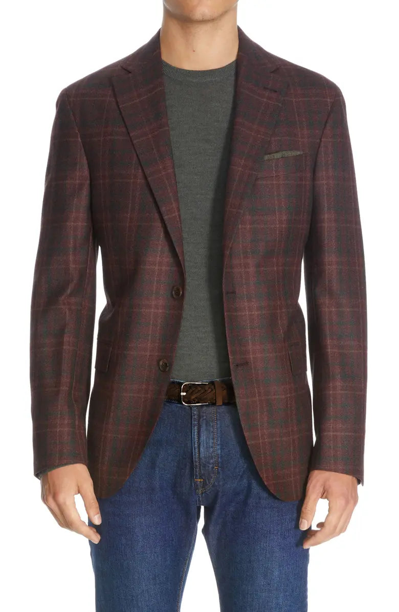 End-of-season clothing sale – Shop now for big savings! Burgundy Plaid Midland Contemporary Fit Unconstructed Sport Jacket - Jack Victor End-of-season clothing sale – Shop now for big savings! Burgundy Plaid Midland Contemporary Fit Unconstructed Sport Jacket - Jack Victor