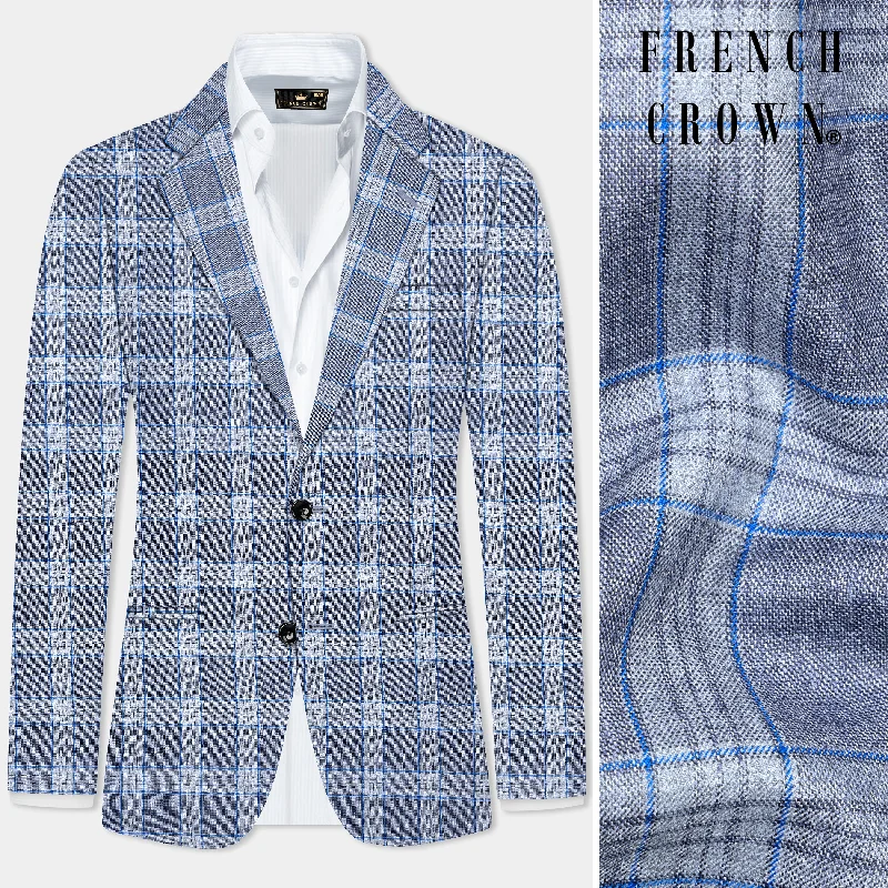 Exclusive deals on men’s fashion – Shop now and save big! Amethyst Smoke Blue Checked Wool Blend Blazer Exclusive deals on men’s fashion – Shop now and save big! Amethyst Smoke Blue Checked Wool Blend Blazer