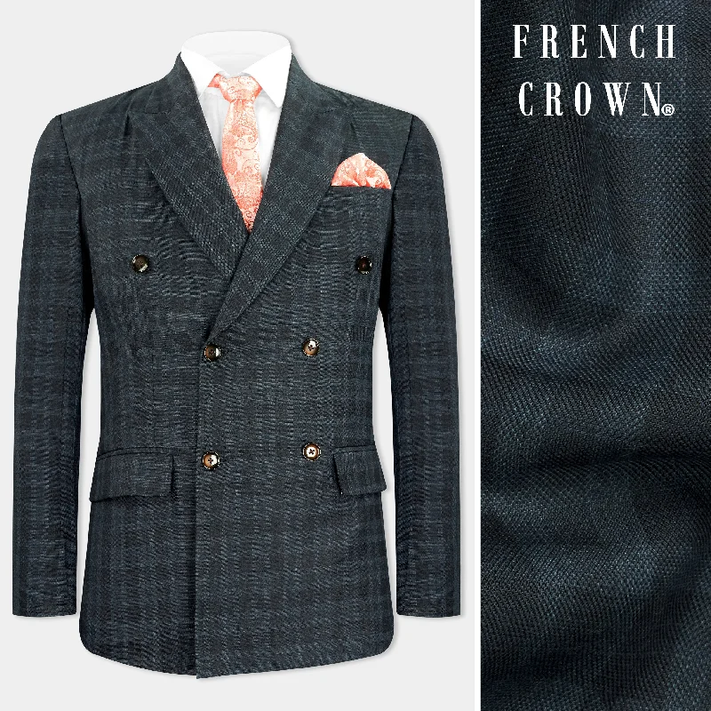 Shop the best fashion at prices you can’t beat. Baltic Sea Blue with Tuna Navy Blue Checkered Wool Rich Double Breasted Blazer Shop the best fashion at prices you can’t beat. Baltic Sea Blue with Tuna Navy Blue Checkered Wool Rich Double Breasted Blazer
