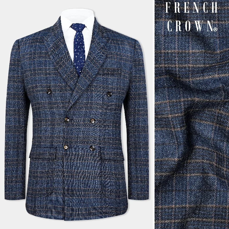 Time to upgrade your wardrobe – shop men’s fashion on sale. Bayoux Blue and Ironside Gray Plaid Tweed Double Breasted Blazer Time to upgrade your wardrobe – shop men’s fashion on sale. Bayoux Blue and Ironside Gray Plaid Tweed Double Breasted Blazer