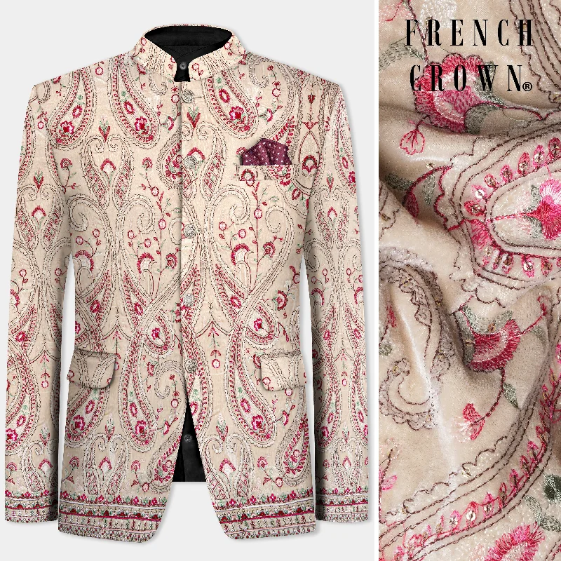 Get fresh fashion for less – Shop trendy clothing at discounted prices. Bisque Brown and Cardinal Pink Floral Thread Embroidered Bandhgala Jodhpuri Get fresh fashion for less – Shop trendy clothing at discounted prices. Bisque Brown and Cardinal Pink Floral Thread Embroidered Bandhgala Jodhpuri