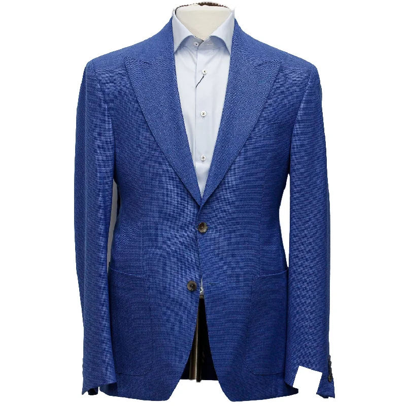 Save on men’s formal wear – perfect for your next event! Mid-Blue Birdseye Marco Contemporary Fit Sport Jacket - Jack Victor Save on men’s formal wear – perfect for your next event! Mid-Blue Birdseye Marco Contemporary Fit Sport Jacket - Jack Victor