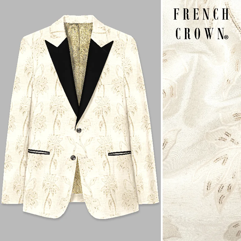 Shop exclusive offers on men’sapparel Bright White Designer Sequin And Thread Embroidered Peak Collar Tuxedo Blazer Shop exclusive offers on men’sapparel Bright White Designer Sequin And Thread Embroidered Peak Collar Tuxedo Blazer