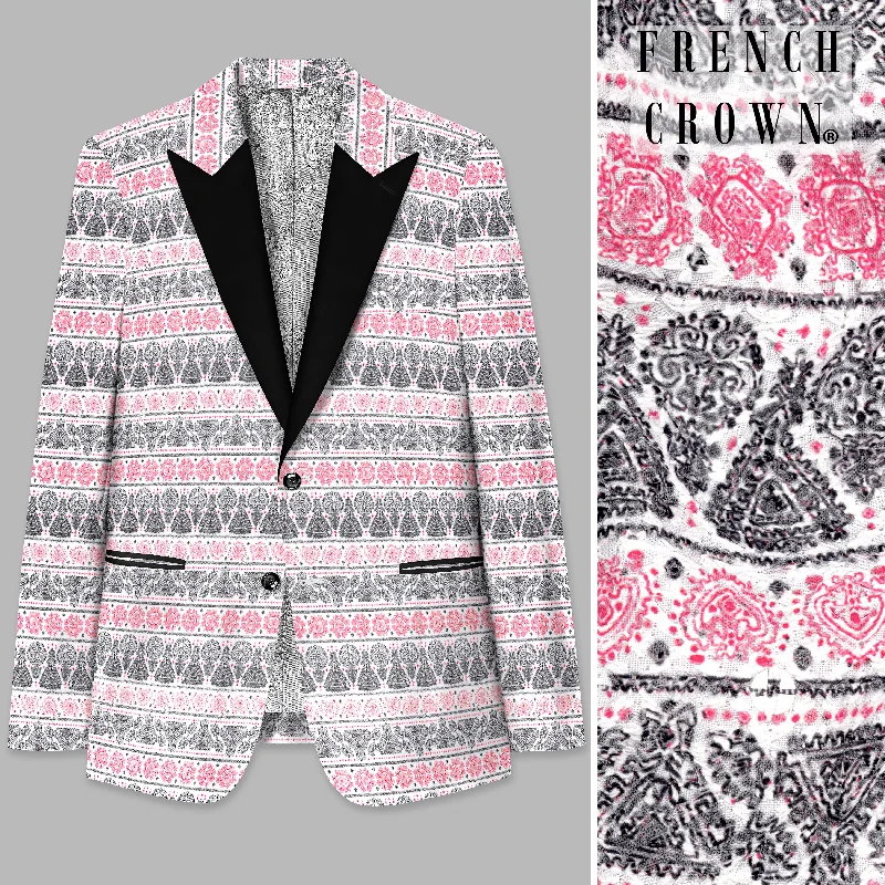 Shop stylish men’s clothing and enjoy amazing discounts. Brink Pink And jade Black Striped Designer Peak Collar Tuxedo Blazer Shop stylish men’s clothing and enjoy amazing discounts. Brink Pink And jade Black Striped Designer Peak Collar Tuxedo Blazer
