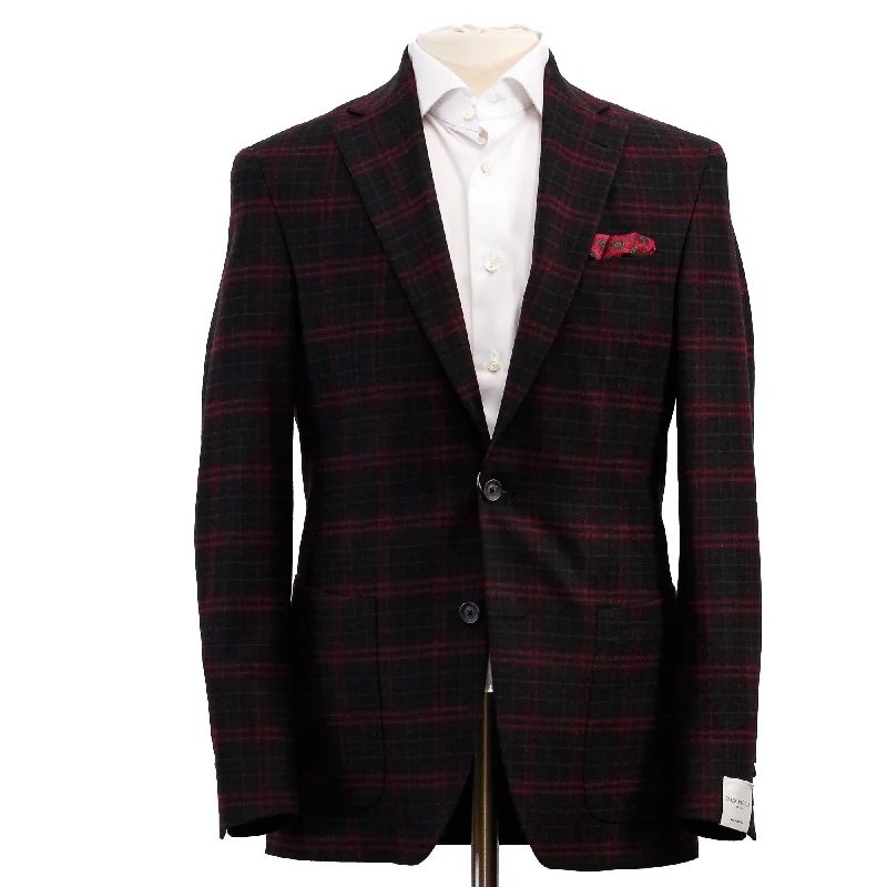 Shop men’s fashion for less – prices slashed on select items. Charcoal and Raspberry Plaid Hampton Contemporary Fit Sport Jacket - Jack Victor Shop men’s fashion for less – prices slashed on select items. Charcoal and Raspberry Plaid Hampton Contemporary Fit Sport Jacket - Jack Victor