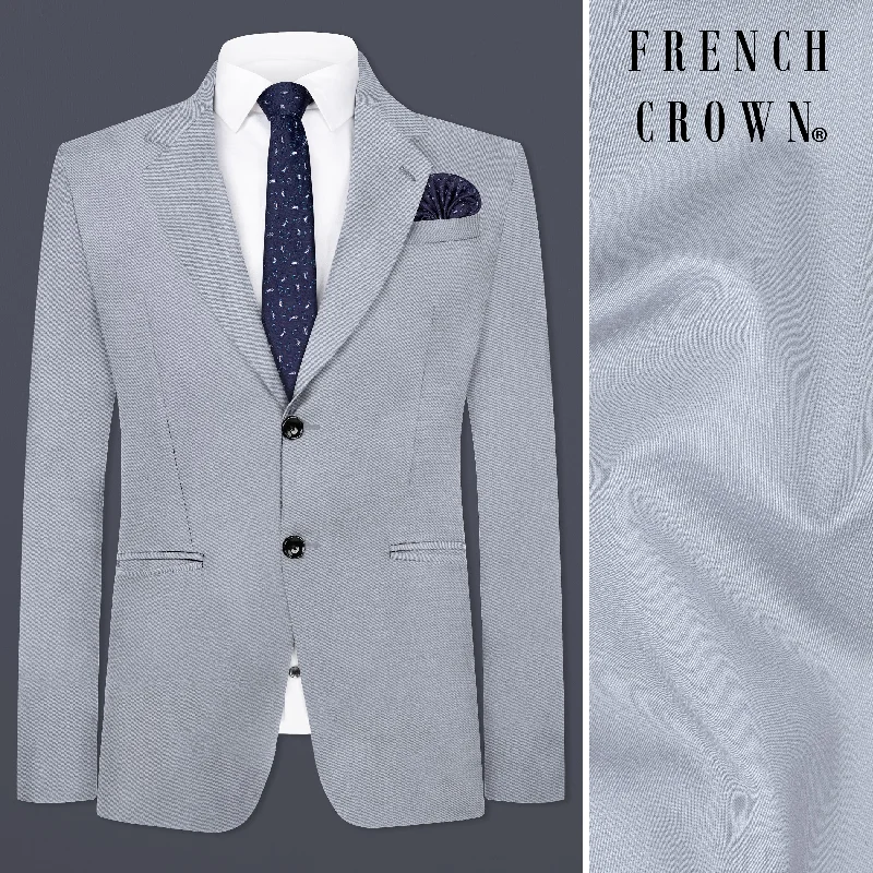 Save more with our buy-more, save-more deals on men’s fashion. Cadet Grey Solid Premium Cotton Blazer Save more with our buy-more, save-more deals on men’s fashion. Cadet Grey Solid Premium Cotton Blazer