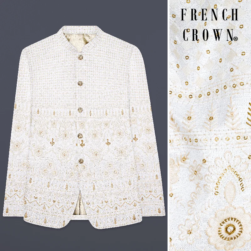 Shop fashion favorites at discounted prices – Limited time offer. Cerammic Off White Lucknowi Sequins Embroidered Bandhgala Jodhpuri Shop fashion favorites at discounted prices – Limited time offer. Cerammic Off White Lucknowi Sequins Embroidered Bandhgala Jodhpuri