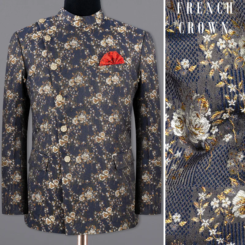 Shop men’s and women’s fashion at unbeatable prices today! Chambray Blue with White Rose & Lily Textured Cross Placket Bandhgala Designer Blazer Shop men’s and women’s fashion at unbeatable prices today! Chambray Blue with White Rose & Lily Textured Cross Placket Bandhgala Designer Blazer