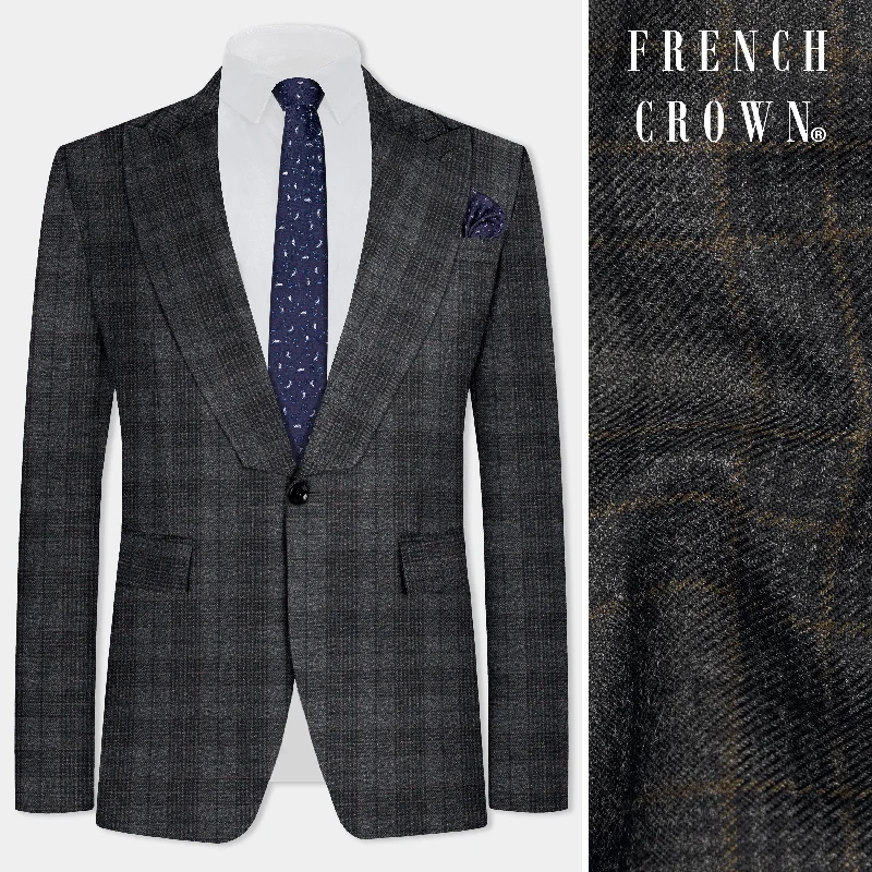 Shop smart, save big – men’s clothing sale on now! Charcoal Gray Plaid Tweed Blazer Shop smart, save big – men’s clothing sale on now! Charcoal Gray Plaid Tweed Blazer