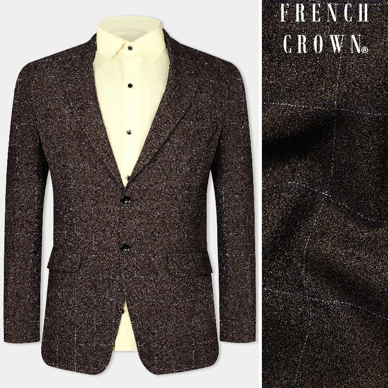Don’t wait – Shop now for limited-time discounts on trendy clothing. Chicory Brown Windowpane Wool Rich Blazer Don’t wait – Shop now for limited-time discounts on trendy clothing. Chicory Brown Windowpane Wool Rich Blazer