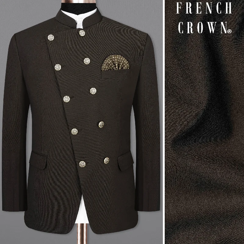Shop our men's clothing collection for the best prices of the season. Coffee Bean Brown Pure Wool Cross Placket Bandhgala Designer Blazer Shop our men's clothing collection for the best prices of the season. Coffee Bean Brown Pure Wool Cross Placket Bandhgala Designer Blazer