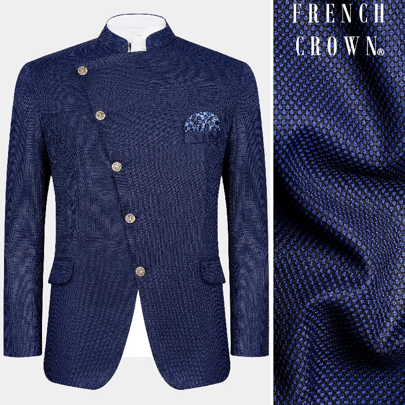 Discover new arrivals in clothing – Affordable styles for every occasion. Deep Cove Blue Wool Rich Cross Placket Bandhgala Blazer Discover new arrivals in clothing – Affordable styles for every occasion. Deep Cove Blue Wool Rich Cross Placket Bandhgala Blazer