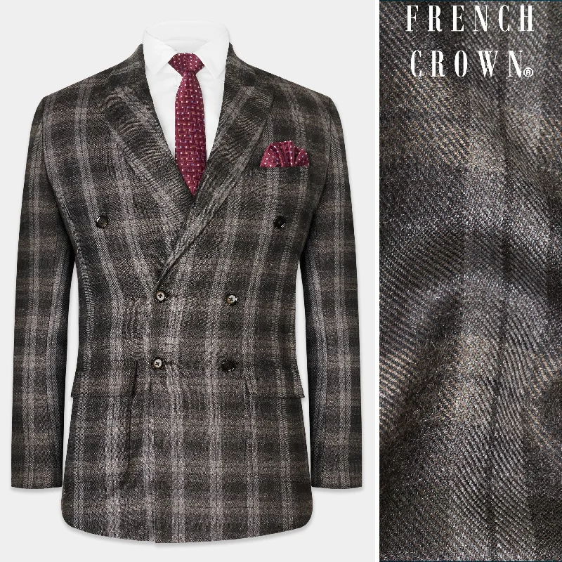Shop trendy clothing at amazing prices – exclusive deals! Dorado Brown Plaid Tweed Double-Breasted Blazer Shop trendy clothing at amazing prices – exclusive deals! Dorado Brown Plaid Tweed Double-Breasted Blazer