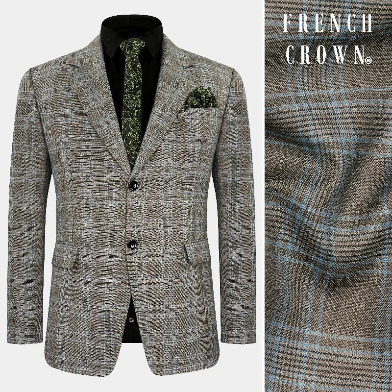 Save big on all types of clothing – Shop the sale now! Dorado Brown with Casper Gray Plaid Wool Rich Single Breasted Blazer Save big on all types of clothing – Shop the sale now! Dorado Brown with Casper Gray Plaid Wool Rich Single Breasted Blazer