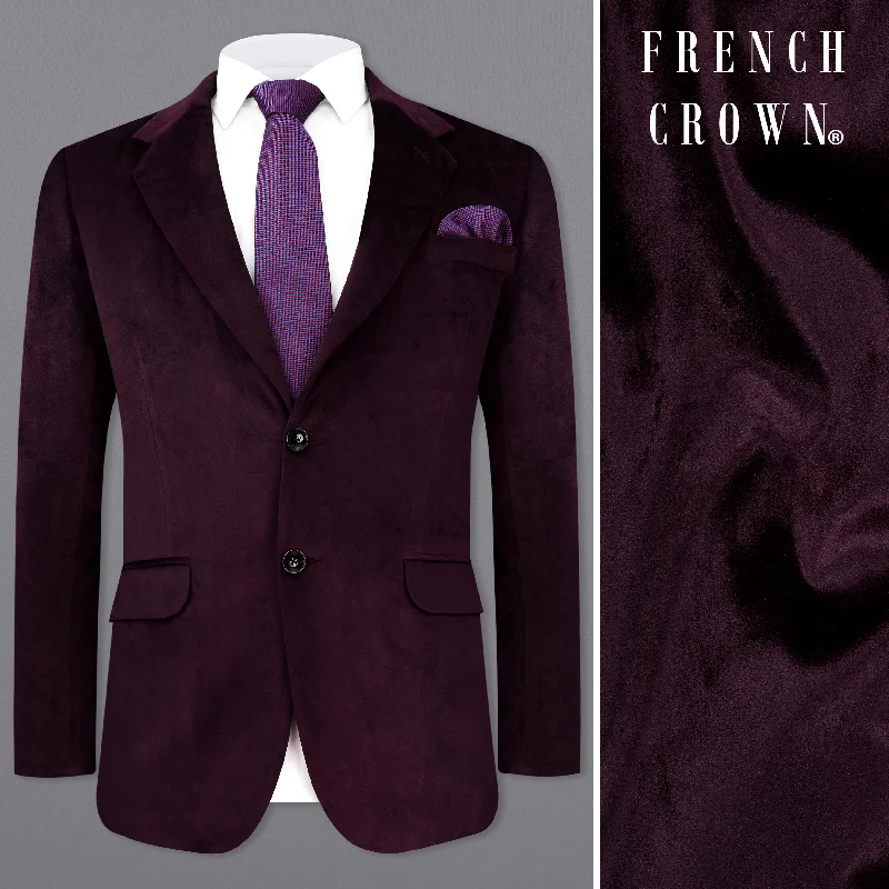 Shop the best fashion at prices you can’t beat. Eclipse Wine Velvet Single Breasted Blazer Shop the best fashion at prices you can’t beat. Eclipse Wine Velvet Single Breasted Blazer
