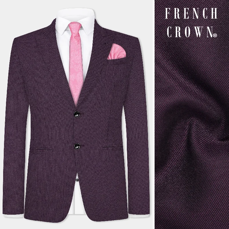 New season, new deals – shop men's clothing now! Eminence Purple Solid Wool Blend Single Breasted Blazer New season, new deals – shop men's clothing now! Eminence Purple Solid Wool Blend Single Breasted Blazer