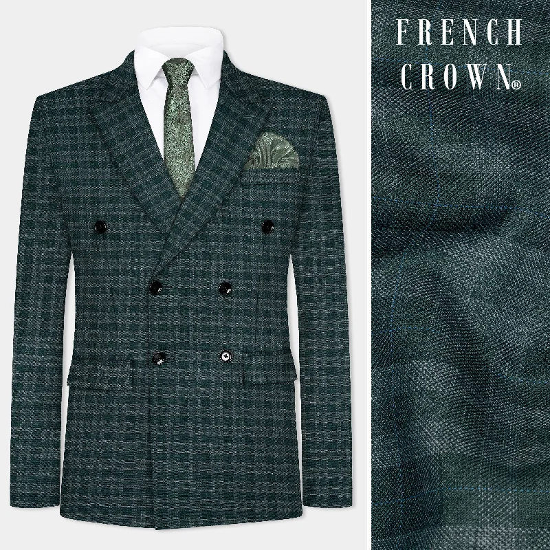 Best clothing deals of the season – Shop now and enjoy big savings.  Firefly Green Plaid Wool Blend Double Breasted Blazer