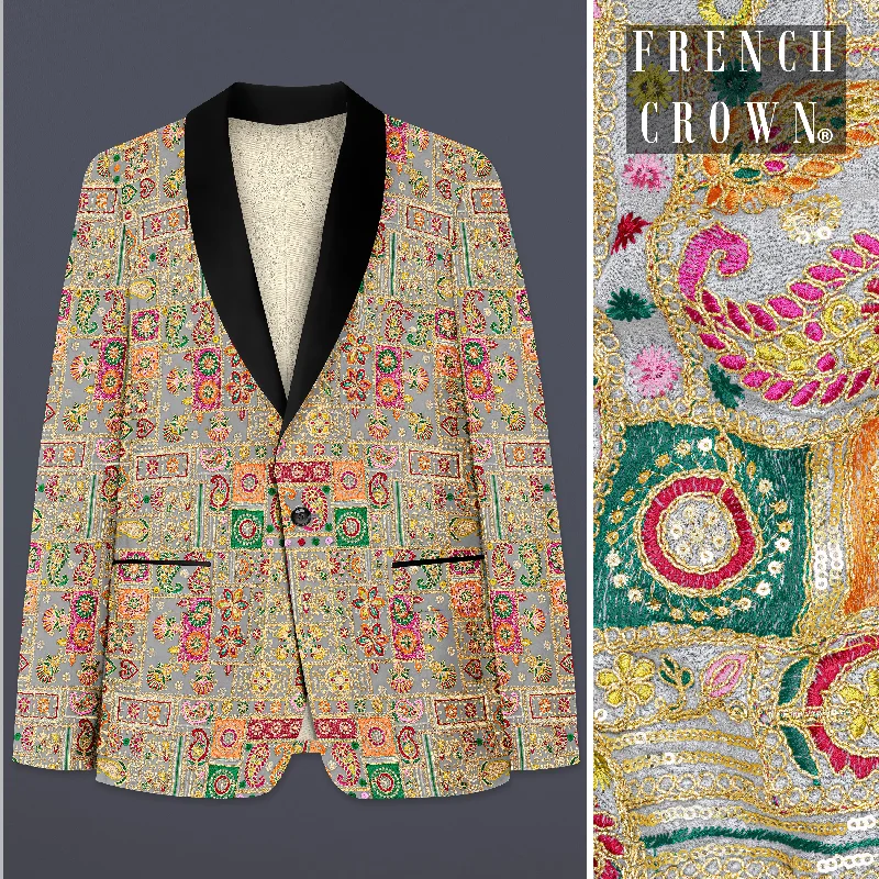 Shop affordable and stylish clothing – Limited-time discounts. French Gray Georgette Thread and Sequins Embroidered Tuxedo Blazer Shop affordable and stylish clothing – Limited-time discounts. French Gray Georgette Thread and Sequins Embroidered Tuxedo Blazer