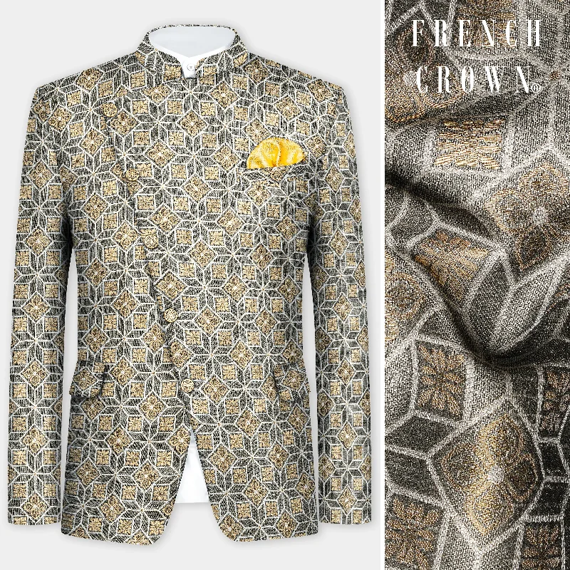 Seasonal fashion sale – Save on all your wardrobe essentials today! Friar Gray and Pavlova Brown Geometric Pattern Jacquard Weave Cross Placket Bandhgala Jodhpuri Seasonal fashion sale – Save on all your wardrobe essentials today! Friar Gray and Pavlova Brown Geometric Pattern Jacquard Weave Cross Placket Bandhgala Jodhpuri