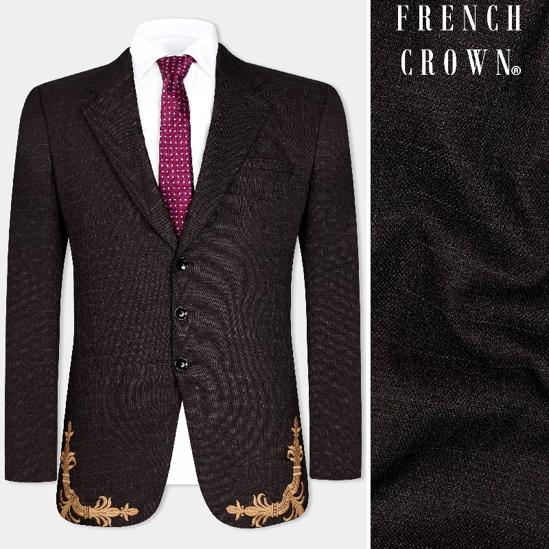 Shop affordable clothing for men – Up to 60% off! Gondola Brown Checkered and Embroidered Wool Rich Designer Blazer Shop affordable clothing for men – Up to 60% off! Gondola Brown Checkered and Embroidered Wool Rich Designer Blazer