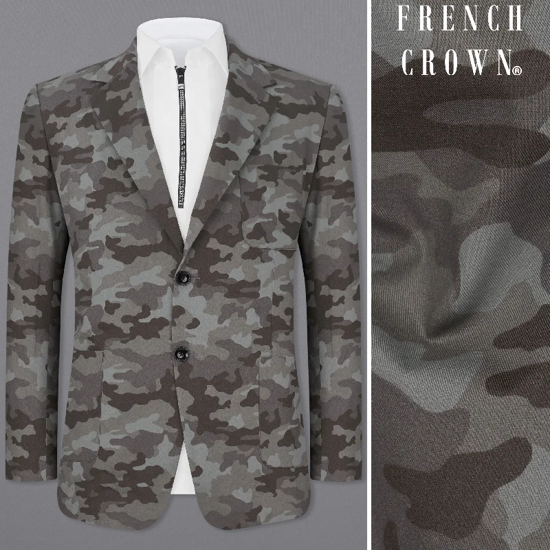 Shop stylish men’s clothing and enjoy amazing discounts. Gravel Gray with Iridium Brown Camouflage Premium Cotton Designer Sports Blazer Shop stylish men’s clothing and enjoy amazing discounts. Gravel Gray with Iridium Brown Camouflage Premium Cotton Designer Sports Blazer